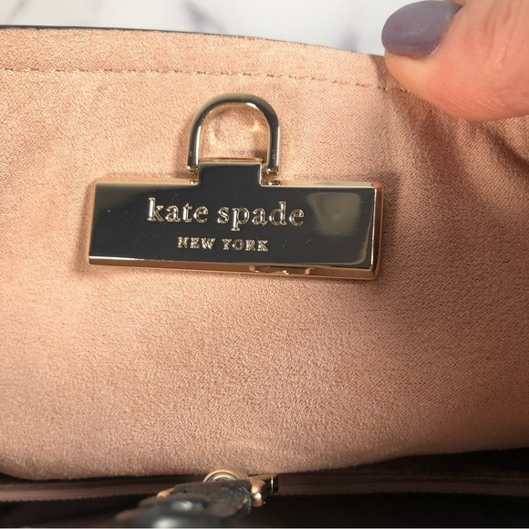 Kate Spade New York Black Multi River Large Bucket Bag Women Handbags - Picture 7 of 15